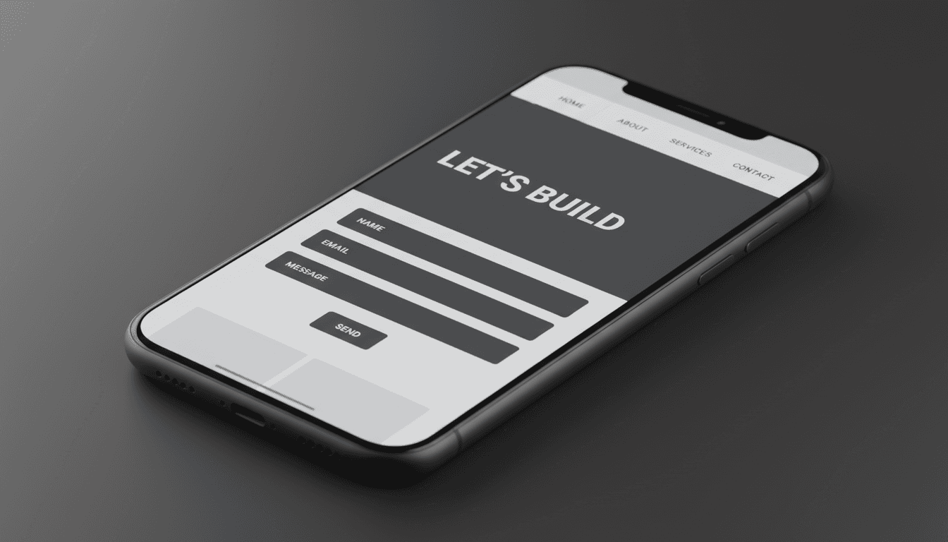 Basic Package - Mobile-friendly website on smartphone